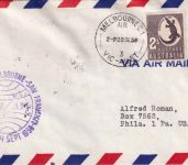 Australien - PanAm Firstflight Melbourne/San Francisco Luftpostbrief 1958