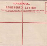 Tonga - 4 P. Wappen Ganzsache/Einschreibeumschlag ungebraucht