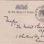 Victoria - Melbourne 1896 Eisenbahn-Dienstpostkarte n. London
