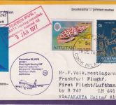 Aitutaki - Lufthansa-Erstflug Sydney/Frankfurt Zuleitungspost 1976/77