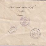 Samoa - Freimarkenausgabe 1935 Teilsatz Lupo-Einschreibebrief Apia 1937