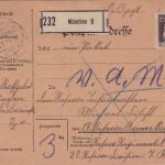 Bayern - 25 Pfg. Luitpold Soldatenpaketkarte (Sondertarif) München 9 - 28.11.14