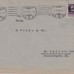 Bayern - 80 Pfg. Ludwig/Volksstaat Brief i.d. SCHWEIZ Nürnberg 10.5.20