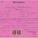 Bayern - 2x50 Pfg. Ludwig Grenzschein n. ÖSTERREICH Mittenwald 10.8.18