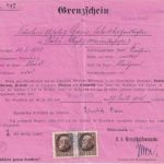 Bayern - 2x1 M. Ludwig Grenzschein n. ÖSTERREICH Mittenwald 2.7.18