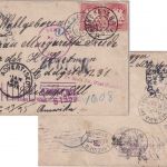 Bayern - 2x10 Pfg. Wappen Brief n. USA München - Chicago 1904 Irrläufer/retour