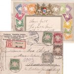 Bayern - 10+2x5+3+2 Pfg. Wappen Einschreibekarte München - Rummelsburg 1906