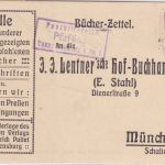 Bayern - Pfaffing T. Wasserburg a.I. Posthilfstellen-Ra3 Bücherzettel 1914
