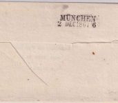 Bayern - Gars Postablage schw.-blauer L2 Bischofbrief (Vordruck !) 1867