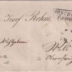 Bayern - Gars Postablage L2 3 Kr. Wappen geschn. Brief n. ÖSTERREICH 1868