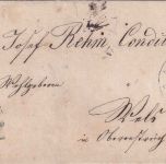 Bayern - Gars Postablage L2 3 Kr. Wappen geschn. Brief n. ÖSTERREICH 29.3.1869