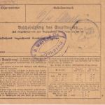 DR - 2x4 M. Germania u.a. Paketkarte Iserlohn - Nürnberg 1.4.22