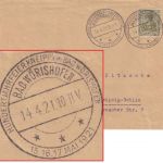 DR - Bad Wörishofen 14.4.21 Hunderjahrfeier Kneipp SST Brief n. Leipzig