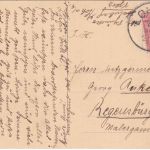 Bayern - Steinbach b. Lohr Ortsansicht sw-AK gelaufen 1921