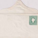 Ceylon - 1 S 9d Victoria Ganzsachenumschlag ungebraucht H&G 9a R!