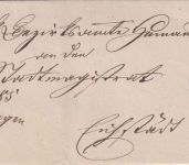 Bayern - Hemau 11/3 viol. Zier-K1 Dienstbrief n. Eichstädt 1873