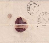 Bayern - Colmberg 16/5 viol. Zier-K1 Dienstbrief n. Leutershausen ca. 1872/73