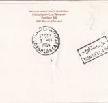 Schweiz - Air Maroc Erstflug Zürich/Casablanca Luftpost-Einschreibebrief 7.11.64