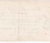 Württemberg - Mergentheim 1849 Postaufgabeschein f. Wertpaket