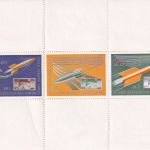 BRD - 25 J. Dt. Raketenflug Zucker karte/Brief/Vignettenblock 1960
