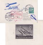 BRD - Frechen 1962 123. Zucker-Rakete Sonderkarte OU "Zucker" u. "Nebel"
