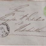 Württemberg - 1 Kr. Ganzsache/Brief K1 Esslingen Bahnhof - Untertürkheim 1875