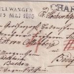 Württemberg - Ellwangen 15. MAI 1805 Charge-Francobrief n. Bödigheim