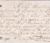 Württemberg/Bayern - D'Geislingen L1 Adeligenbrief n. München 10.7.1792