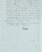Mecklenburg-Schwerin - Schoenberg 19/4 blauer L2 Luxus-Francobrief 1853