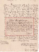 Mecklenburg-Strelitz - Grünow 1677 Botenbrief an den Bürgermeister von Lübeck