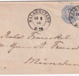 Preussen/Bayern - 1 Sgr. Adler Ganzsache+Zusatz/Brief K2 Halbertsadt 16.8.66