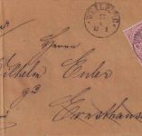 NDP - 1 Gr. gez. Fingerhut-K1 Weilburg Brief n. Ernsthausen 1870 Retourvermerk