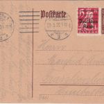 Bayern/DR - 15 Pfg. Hupp/Freistaat Ganzsache+Zusatz München 25.5.20 MIF !