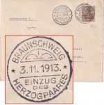 DR - Braunschweig Einzug d. Herzogpaares 3.11.1913 SST Drucksache n. Helmstedt