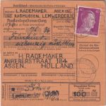 DR - 40+30 Pfg. AH Postanweisung n. HOLLAND Lemwerder - Assen 1944