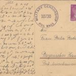 DR - 6 Pfg. AH Postkarte Michelfeld - Assenhausen 10.4.45 US-Zensur Überroller