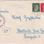 DR - 8+5 Pfg. AH Brief Marburg a/L. - Walsrode 24.3.45 US-Zensur Überroller