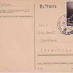 DR - 6 Pfg AH "Tag der Arbeit" Karte/FDC (!) München - Straubing 28.4.39