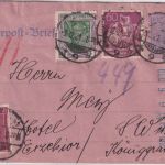DR - 60 Pfg. Germania Ganzsache + Zusatz Rohrpostbrief Berlin W9 9.12.21