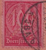 DR-Infla - 100 M. Ziffer Perfin Hammer/Schlägel Dienstbrief München 23.5.23