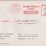 DDR - Leipzig 11980 20 Pfg. AFS "Deutsche Bücherei" Ortsbrief