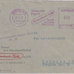 DDR - Berlin O17 1957 20 Pfg. AFS/ZKD "Feinmechanik Optik" Brief n. Leipzig