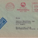 BRD - Stuttgart 1952 25 Pfg. AFS "Schimmelpfeng" Luftpostbrief n. Berlin