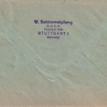 BRD - Stuttgart 1952 25 Pfg. AFS "Schimmelpfeng" Luftpostbrief n. Berlin