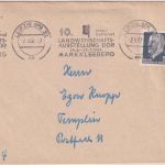 DDR - Leipzig 1962 Masch.werbestpl. 10. Landwirtschafts-Ausstellung Markkleeberg