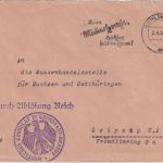 DR - Berlin NW7 Brief/Frei d. Ablösung Konsulat Kronstadt/Brassov n. Leipzig