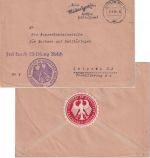 DR - Berlin NW7 Brief/Frei d. Ablösung Konsulat Kronstadt/Brassov n. Leipzig