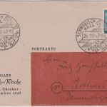 All.Bes. - Schwäbisch Hall 1947 Halle Schachwoche SST/Sonderkarte
