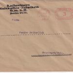DR - Berlin SW68 3 Pfg. PFS Drucksachenbrief (Kathreiners Malzkaffee Fabriken)