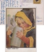 BRD - München 1956 Oktoberfest Masch.Werbestpl. Sonderkarte n. Kaiserslautern